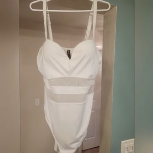 Torrid white women's swimsuit one piece size 2 (plus)